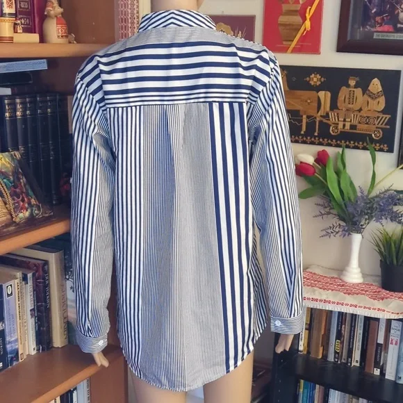 Striped Button-Up Shirt - Picture 6 of 8